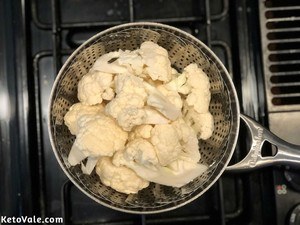 Steam cauliflower