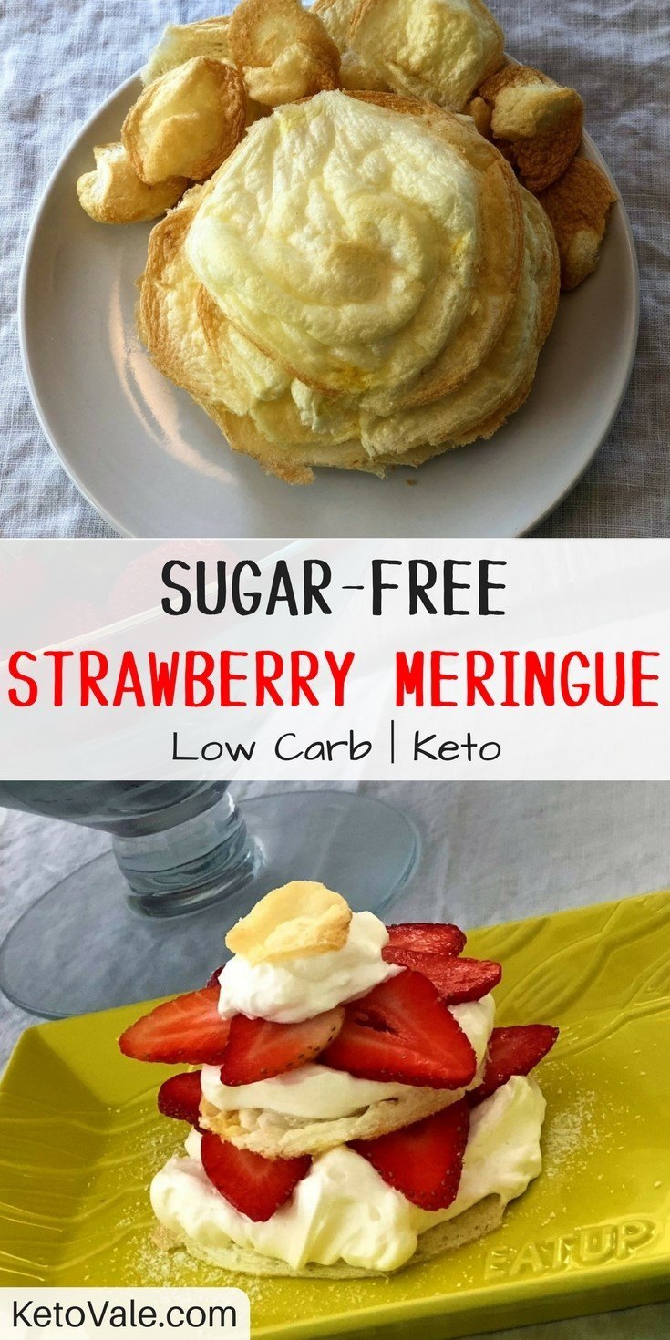 Sugar-Free Strawberry Meringue Recipe