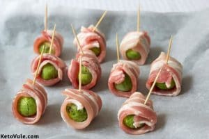 Wrap bacon around the Brussels Sprouts