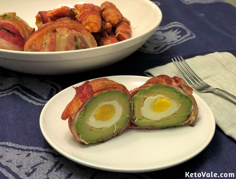 Bacon Wrapped Egg Stuffed Avocado Recipe