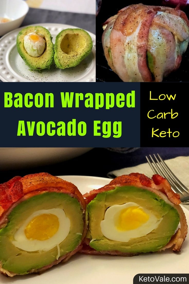 Bacon Wrapped Egg and Avocado