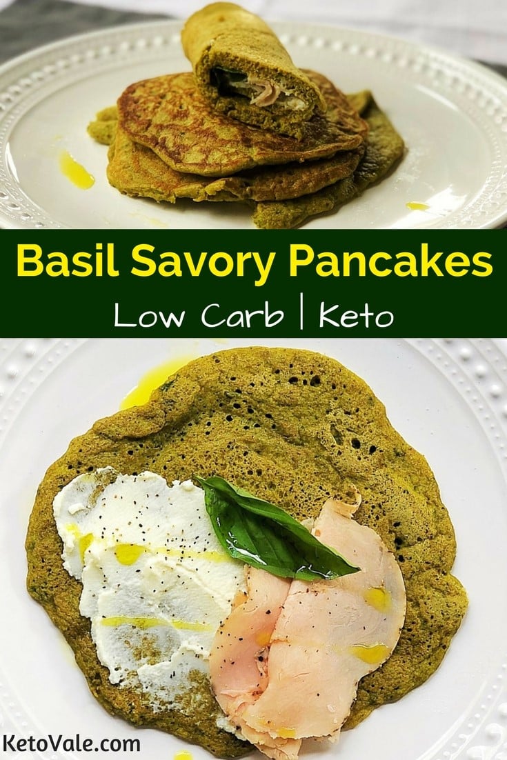 Basil Savory Keto Pancakes