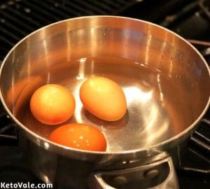 Boil 3 eggs