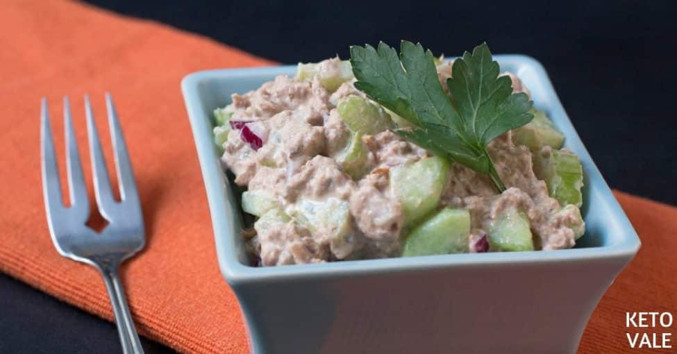 Easy Keto Tuna Salad with Cucumber and Celery KetoVale