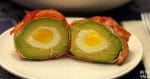 Egg Stuffed Bacon Wrapped Avocado