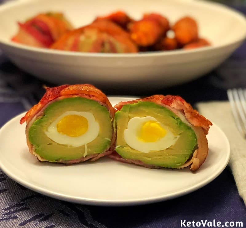 Eggs Baked in Avocado Bacon