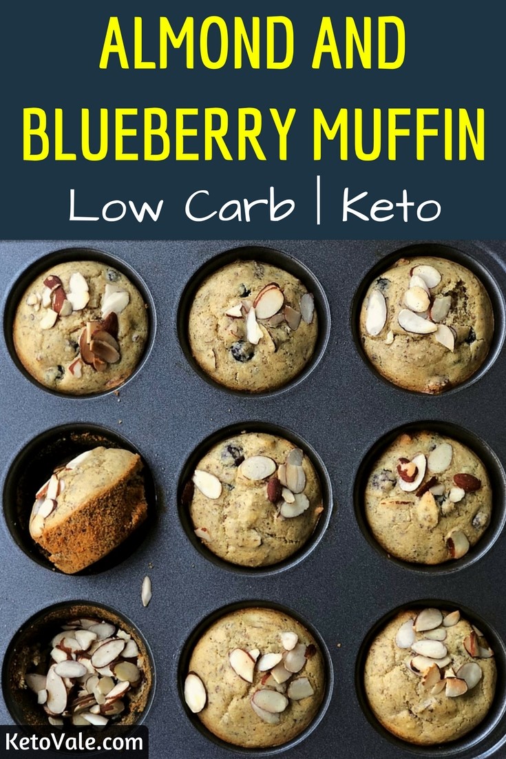 Keto Almond Blueberry Muffin