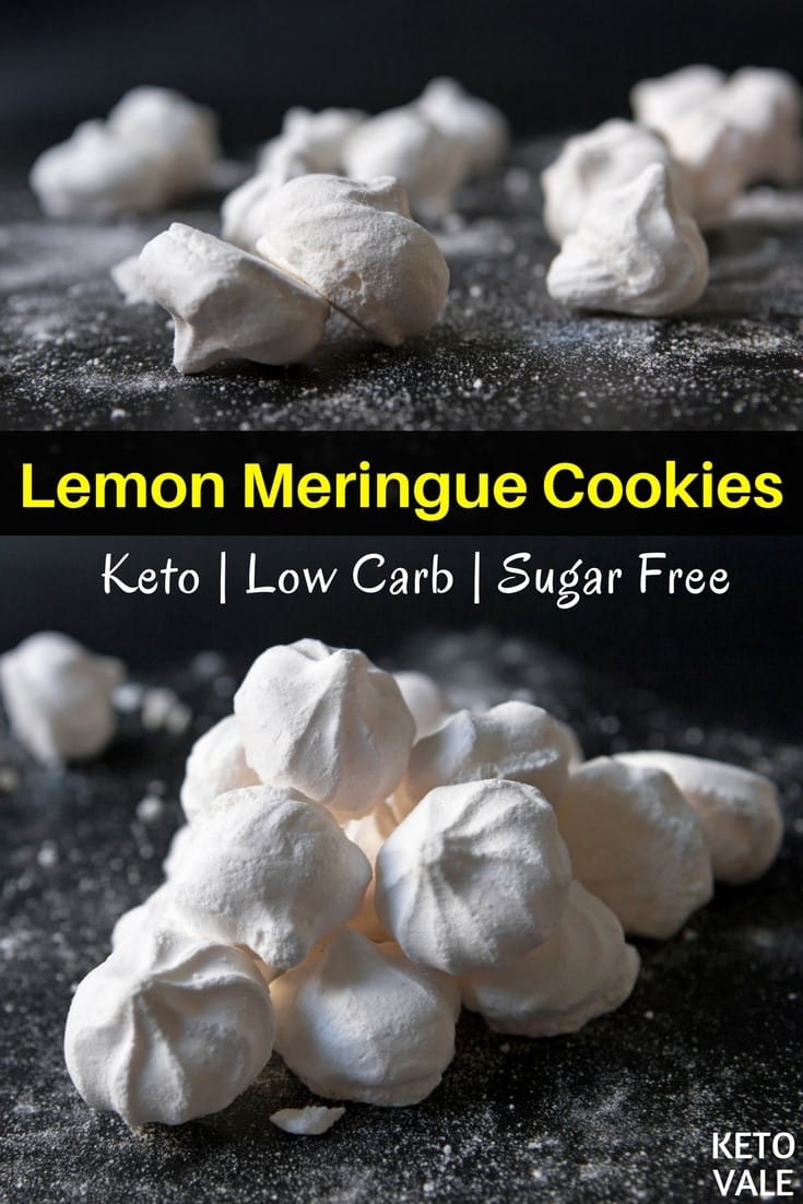 Low Carb Lemon Meringue Cookies