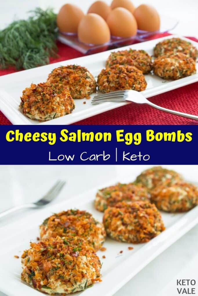 low carb salmon egg balls