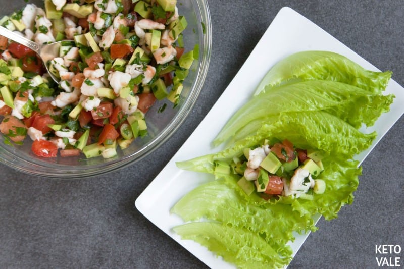 Ceviche Lettuce Wraps Recipe