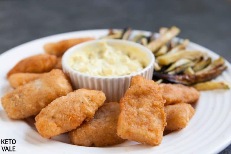 Keto Fish and Chips Low Carb Recipe (Crispy and Easy) KetoVale