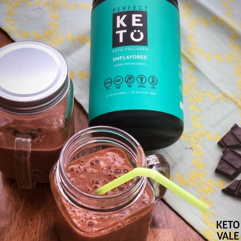 Keto Avocado Collagen Chocolate Smoothie