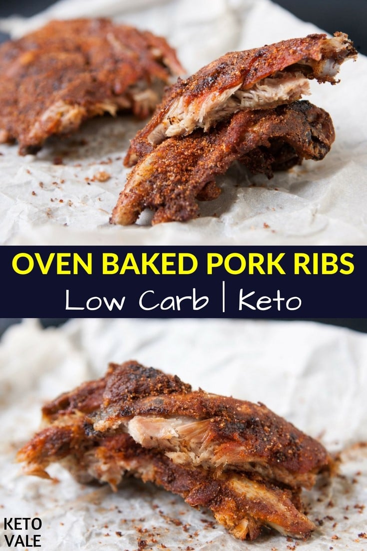 Keto Oven Baked Baby Back Pork Ribs Low Carb Recipe | Keto Vale