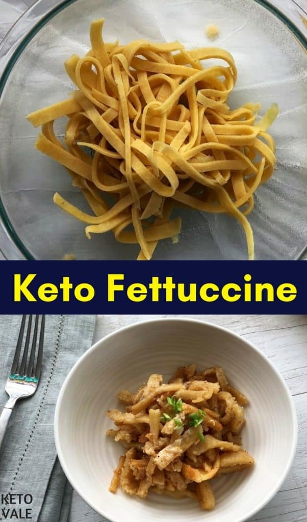 Keto Fettuccine Alfredo Low Carb Pasta Recipe KetoVale