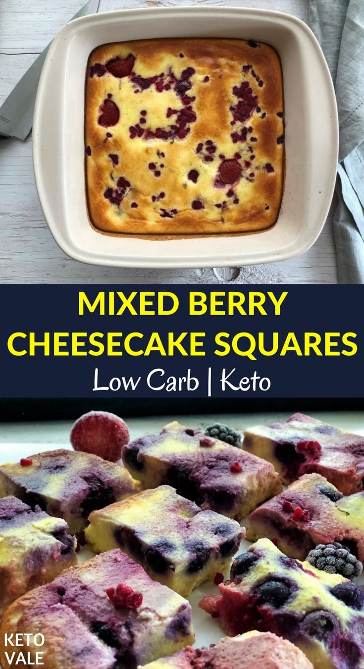 Keto Mixed Berry Cheesecake