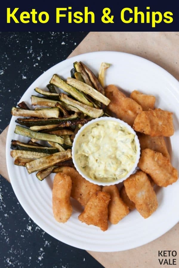 Keto Fish and Chips Low Carb Recipe (Crispy and Easy) KetoVale