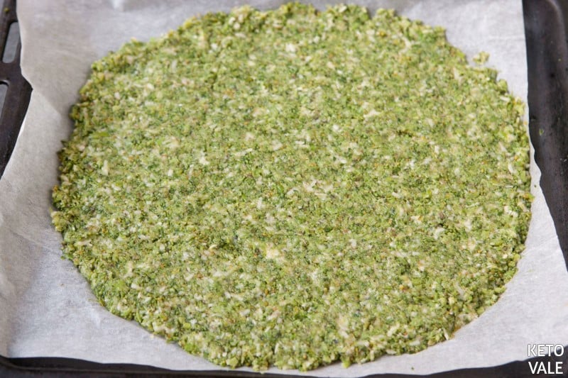 Making broccoli crust