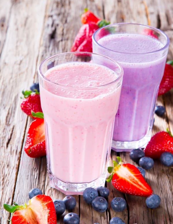 Berries Low Carb Milkshake