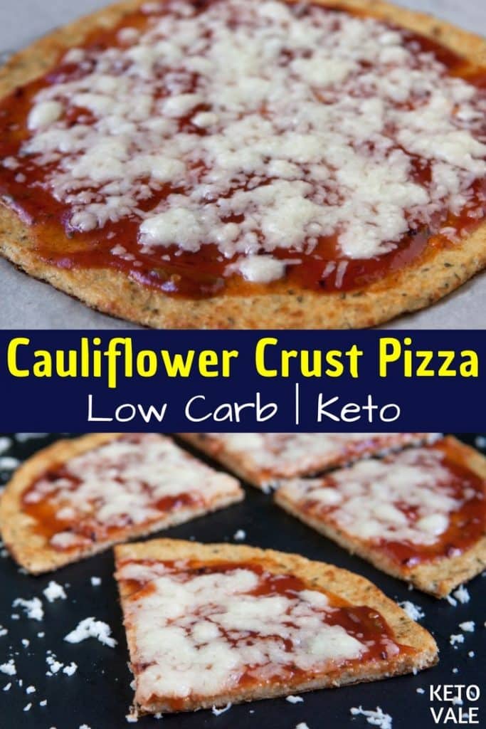 Keto Cauliflower Crust Pizza Low Carb Recipe Keto Vale