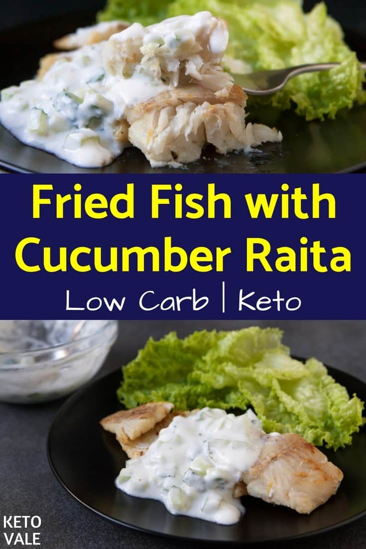 Fried Fish with Cucumber Raita Recipe