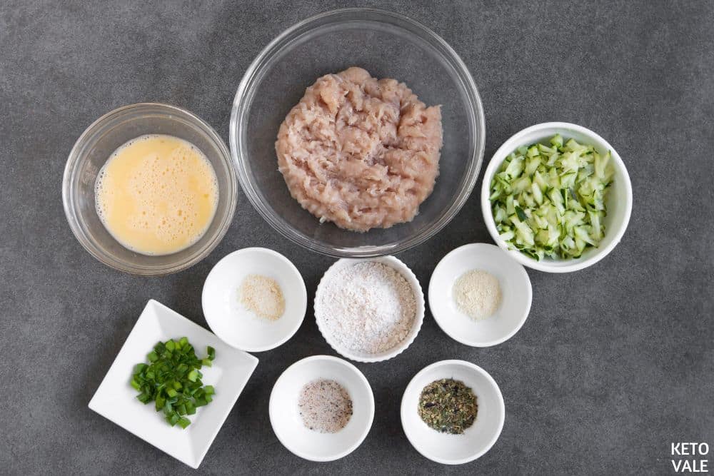 chicken zucchini meatballs ingredients