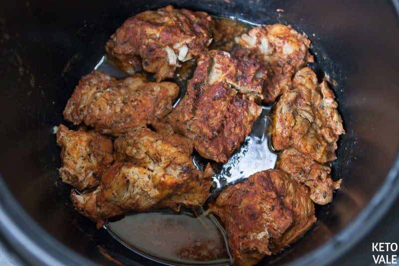 Cook pork shoulder in instant pot