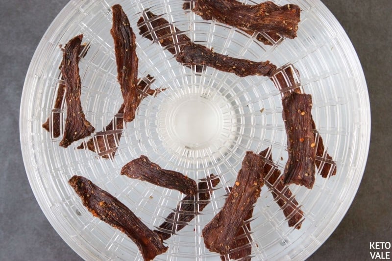 dehydrating beef strips