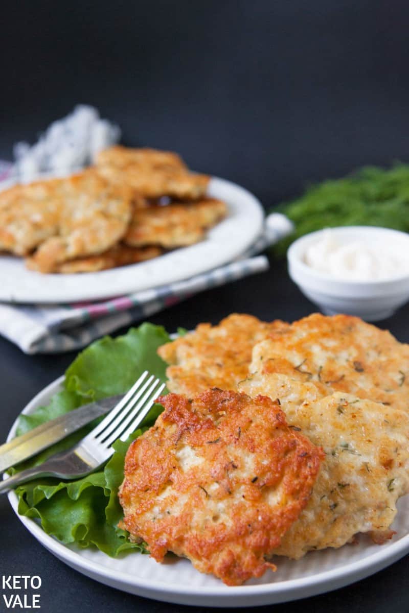 Keto Cheesy Chicken Fritters