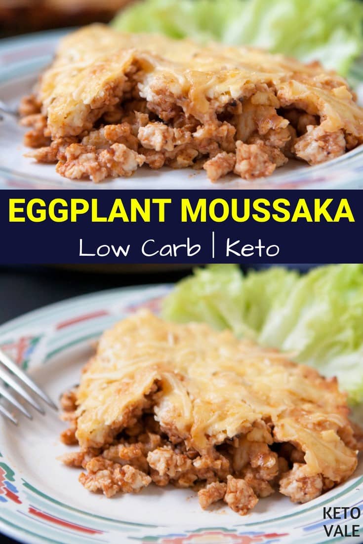 keto eggplant moussaka with chicken