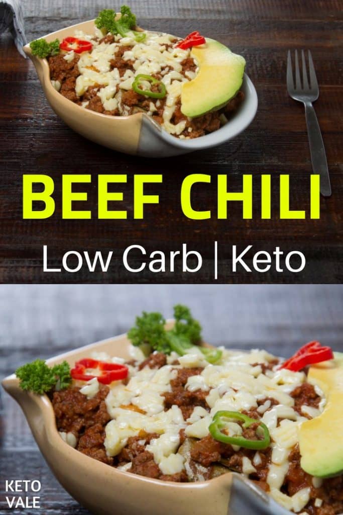 Keto Spicy Beef Chili Low Carb Recipe | KetoVale