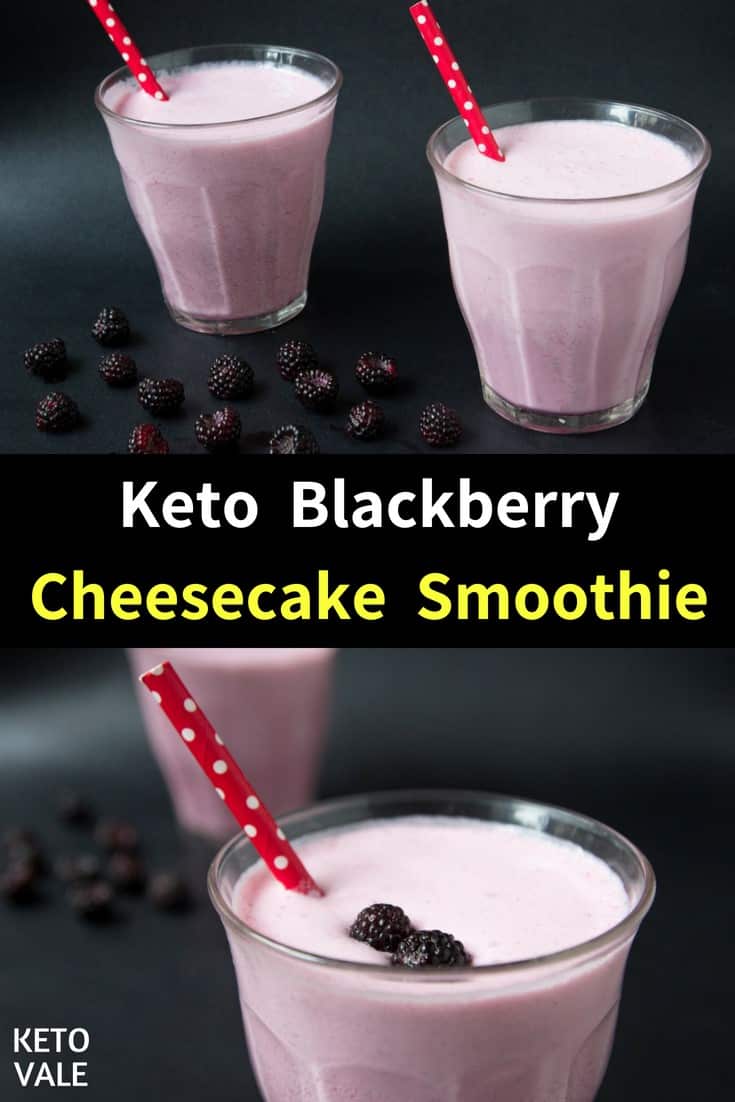 keto blackberry cheesecake smoothie