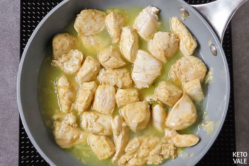 add bone broth heavy cream to chicken