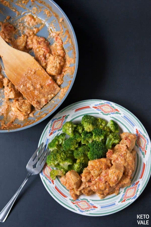 Garlic Butter Chicken Breast with Steamed Broccoli Low Carb Recipe
