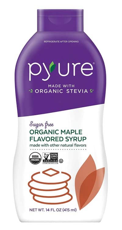 pyure maple flavored syrup