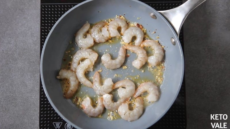 saute shrimp with butter garlic