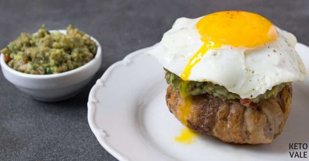 bacon egg guacamole burger