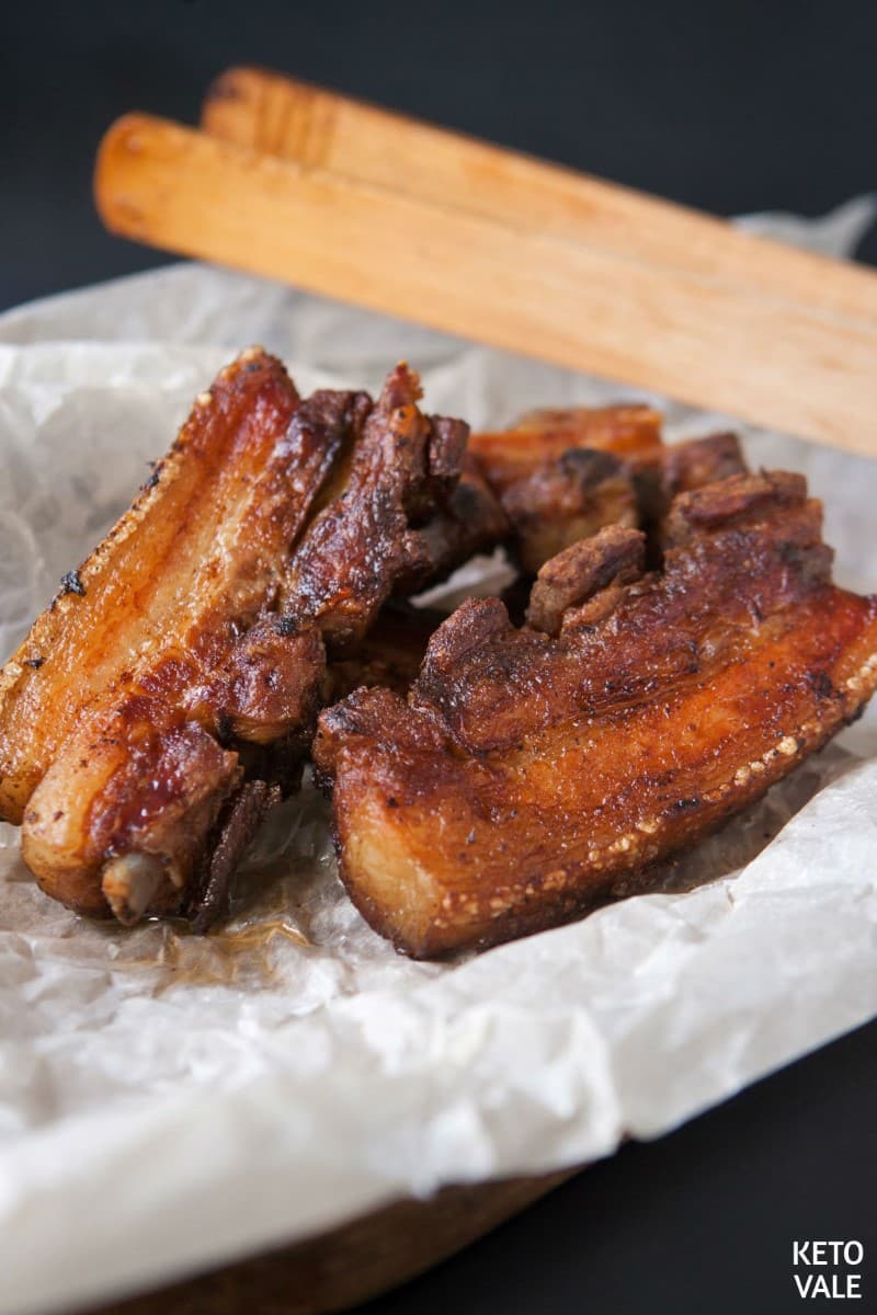 keto chicharron pork belly