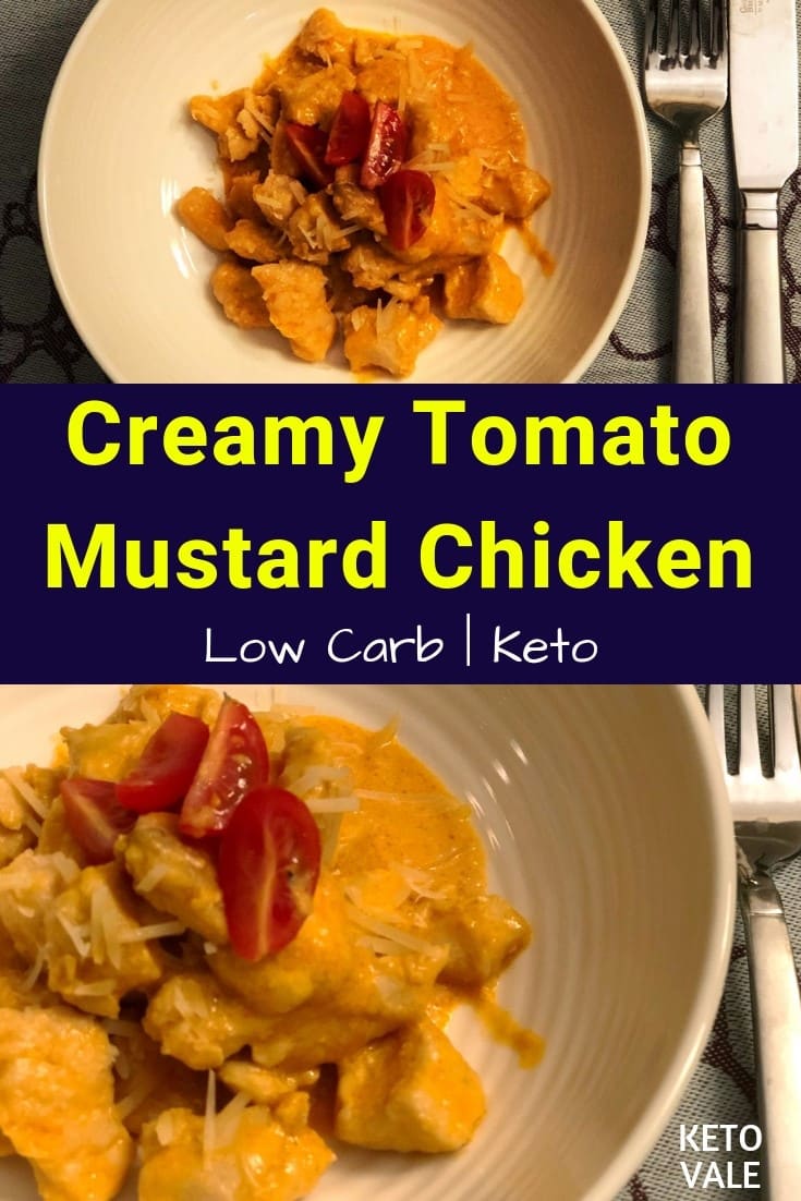 keto creamy tomato mustard chicken