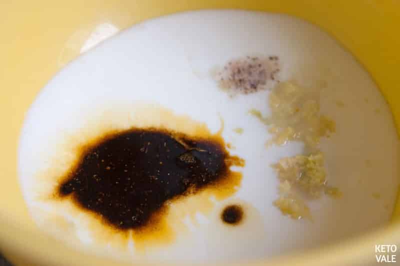 mix spiced oil with yogurt