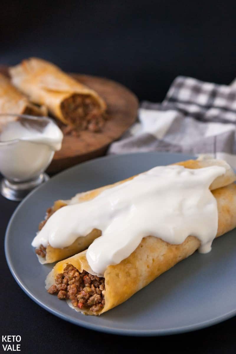 low carb beef taquitos