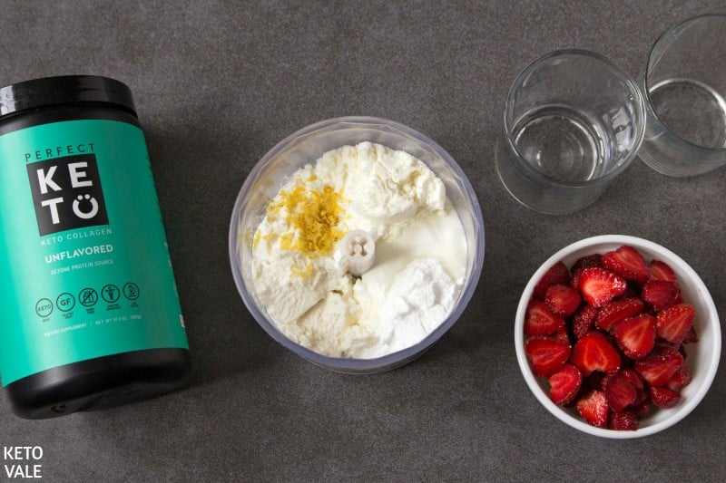 mix ricotta yogurt lemon collagen