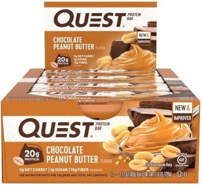 quest peanut chocolate protein bars