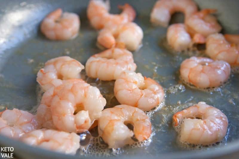 fry shrimp in olive oil