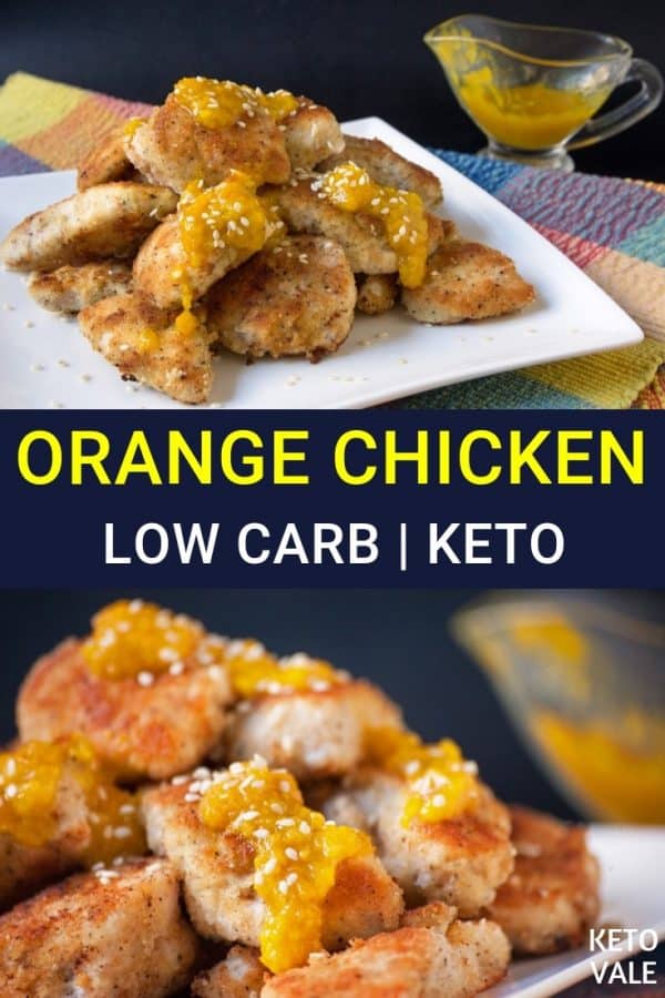 Keto Orange Chicken Low Carb Recipe KetoVale