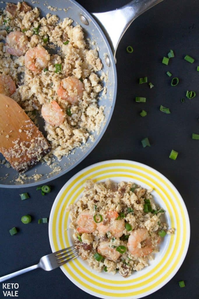 low carb shrimp fried rice