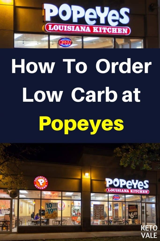 Popeyes low carb options