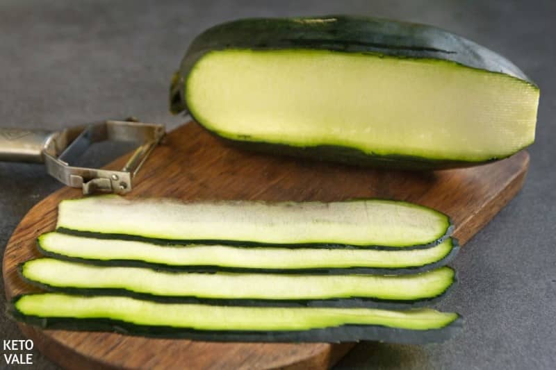 slice zucchini into slices