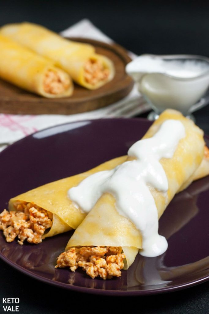 low carb chicken taquitos