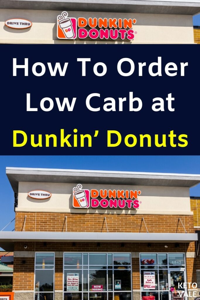 dunkin donuts low carb