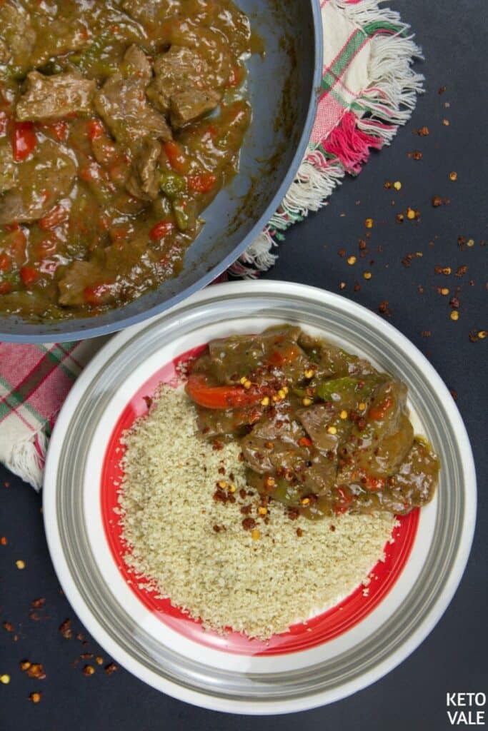 low carb pepper steak